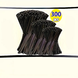 300-Pack Industrial-Grade Heavy-Duty Nylon Cable Ties, Anti-Slip & Adjustable 4/6/8 Inches
