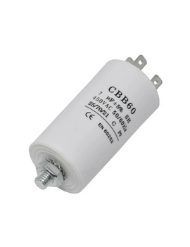 CAPACITOR 7µf 450v AC, Plastic housing , Round