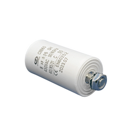 CAPACITOR 8µf 450v AC, Plastic housing , Round